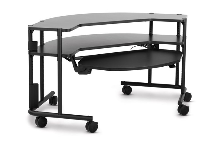 Anthro CC01BK Console Cart Package Black Touchboards