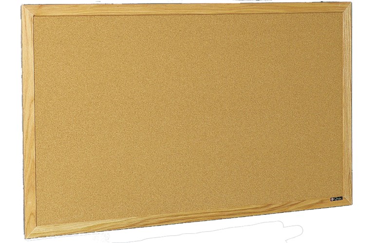 Claridge 962W 4' x 8' 900W Tackboard 1 3/4" Face Trim Touchboards