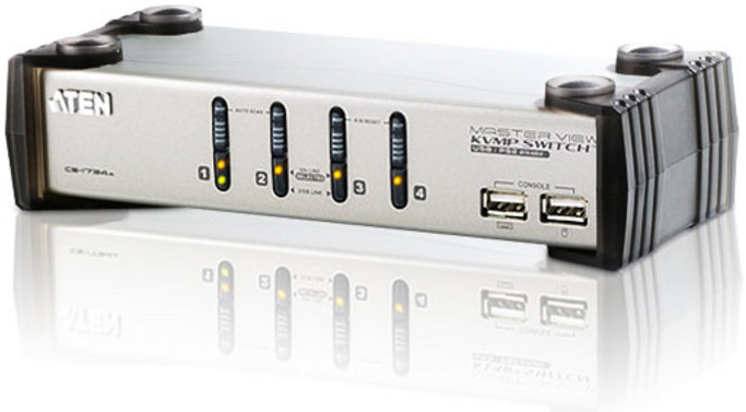 Aten CS1734A 4-Port PS/2-USB VGA/Audio KVMP Switch