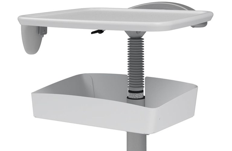 Anthro BZD02SB/CG4 Zido Ultrasound Cart, 22Inch Wide, Slate Blue/Cool