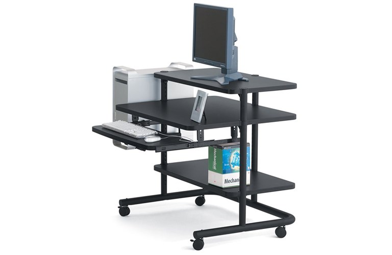 Anthro GT16NRFG4 36" Wide AnthroCart 2, Small Computer ...