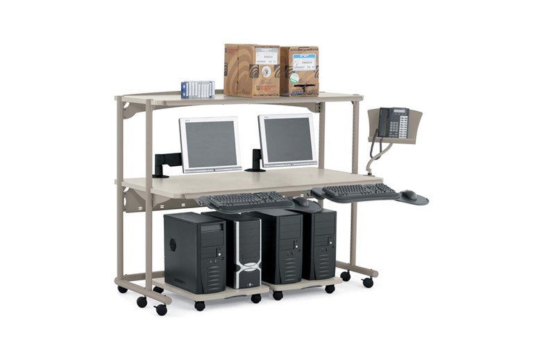 Anthro H31BN5 72"W AnthroCart Computer Desk Touchboards